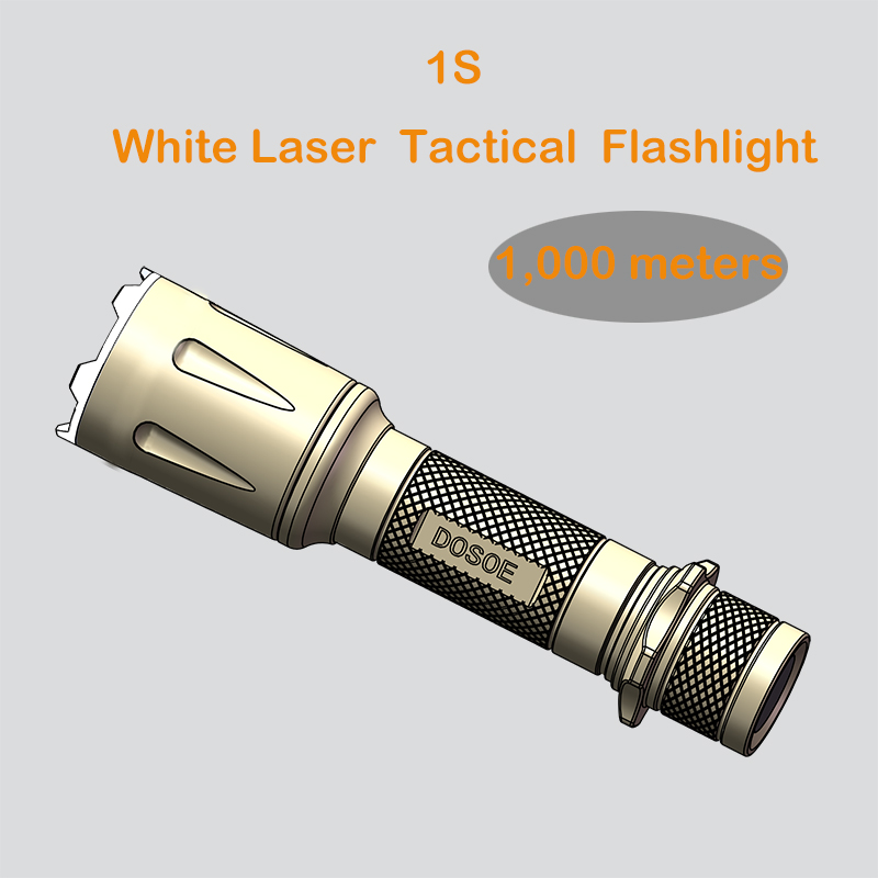 1S White laser tactical flashlight